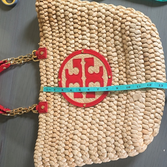 Tory Burch Woven Raffia/Straw Tote Bag Large - Picture 12 of 12